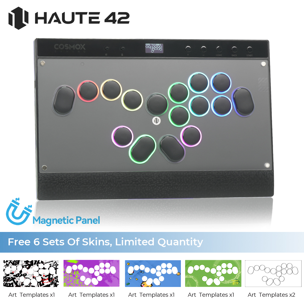 Arcade Stick For Ps5 Pc Switch - Haute42 Manyetik C16-S Kolu Olmayan Hitbox