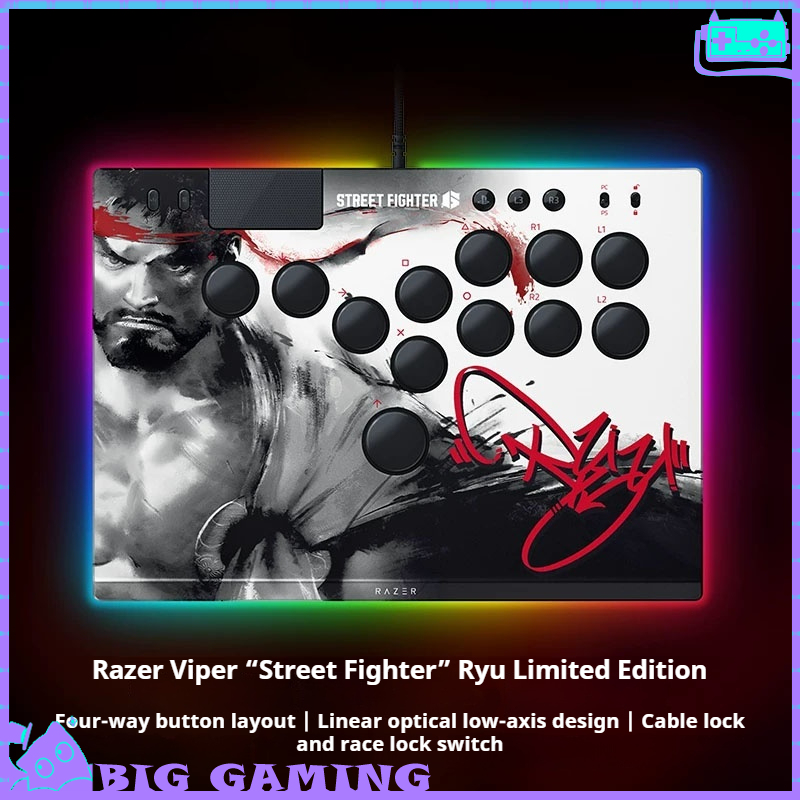 Arcade Fight Stick Hitbox Leverless - Razer Kitsune Ryu Street Fighter 6