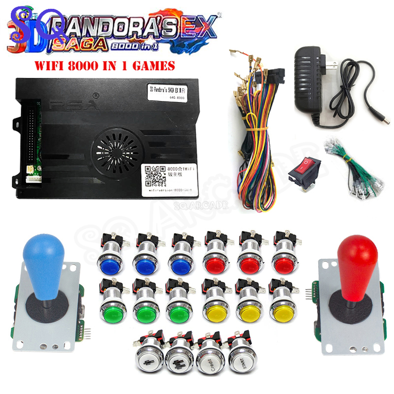 Arcade Cabinet Diy Kit 2 Player - 3D Pandora Saga Kutusu EX2 8000