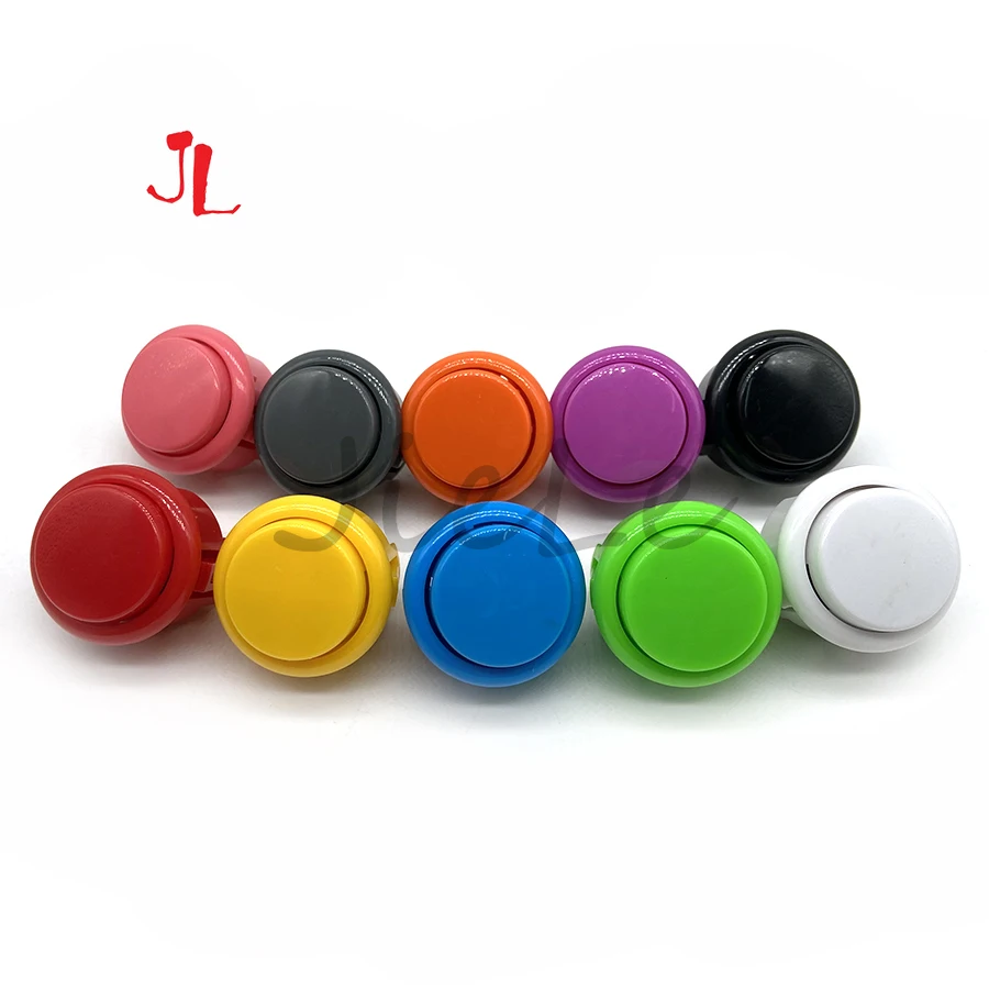 12 adet 24mm 30mm kopya Sanwa  - Arcade Buttons 24Mm 30Mm Snap In incelemesi ve fiyatı