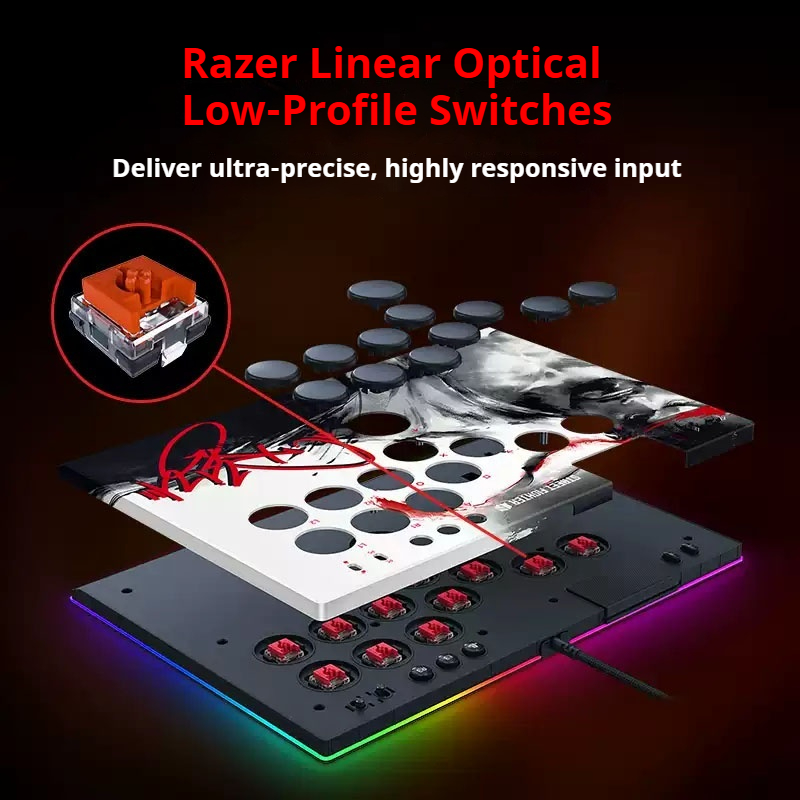 Razer Kitsune Ryu Street Fight - Arcade Fight Stick Hitbox Leverless incelemesi ve fiyatı