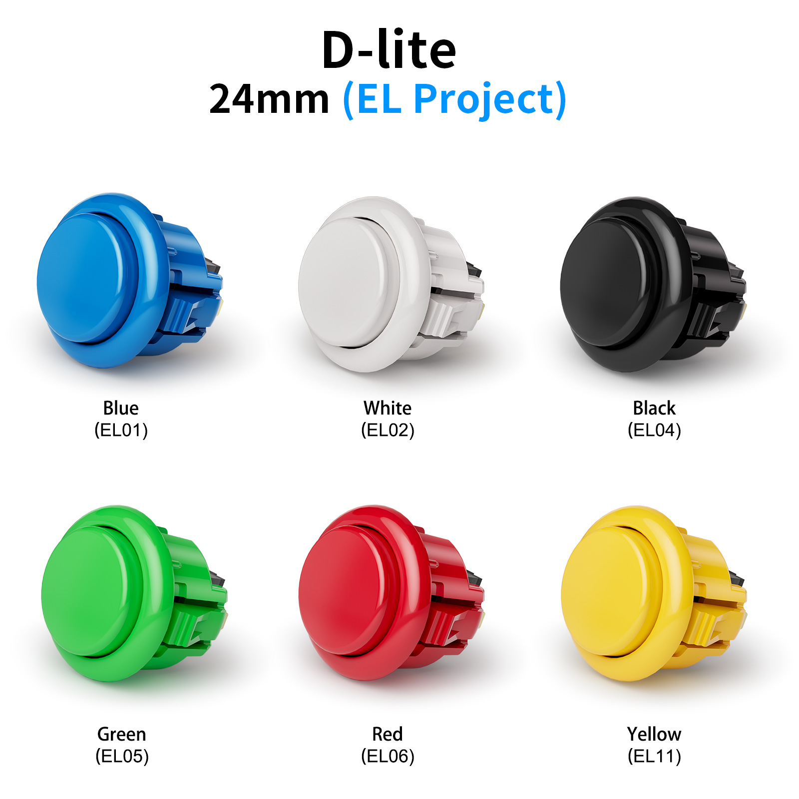 QANBA D-lite Arcade Düğmeleri  - Arcade Buttons 24Mm 30Mm Snap In incelemesi ve fiyatı