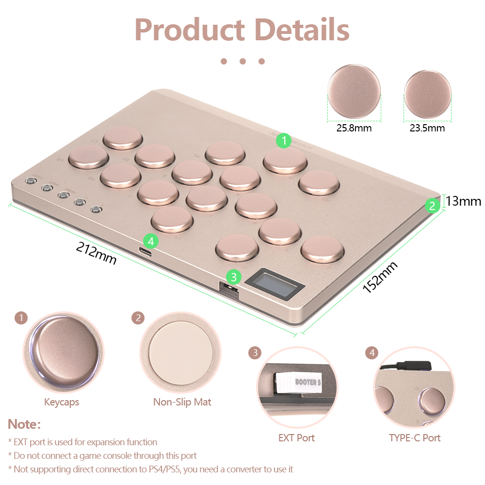 Haute42 Alüminyum Alaşımlı Hit - Arcade Fight Stick Hitbox Leverless incelemesi ve fiyatı