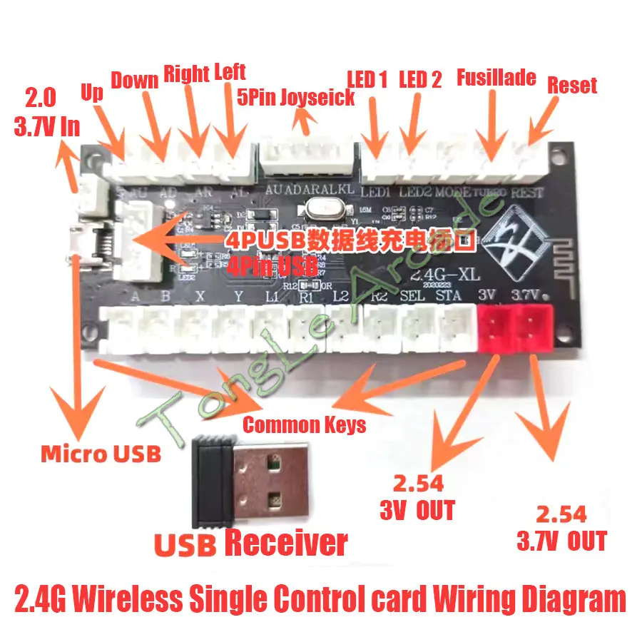 Sıfır Gecikme-Kablosuz USB Kod - Arcade Encoder Board Zero Delay Usb incelemesi ve fiyatı