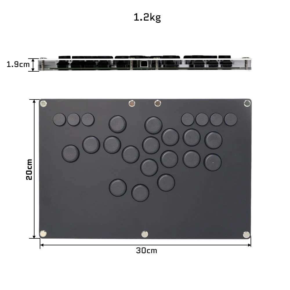 B-PRO Tüm Düğmeleri Olmayan Ar - Arcade Fight Stick Hitbox Leverless incelemesi ve fiyatı