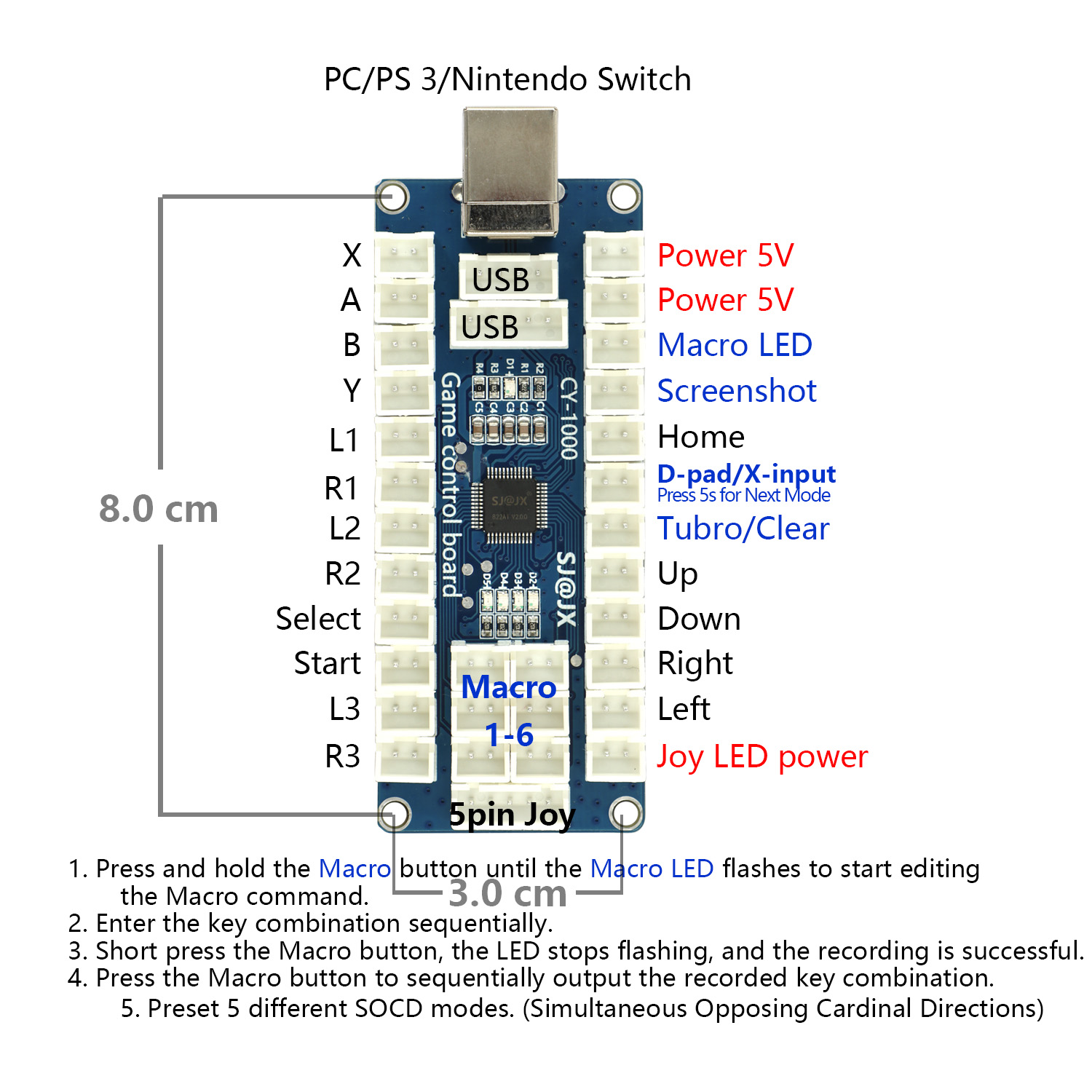 SJ@JX Arcade Oyunu USB Kodlayı - Arcade Encoder Board Zero Delay Usb incelemesi ve fiyatı